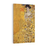 Obraz na płótnie 80x120 - "Portret Adele Bloch-Bauer I" (1907), Gustav Klimt - Reprodukcja - reprodukcja, obraz na płótnie