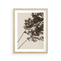 Plakat w ramie 50x70 - Tajemniczy Cień Traw - cień traw, na ścianie - rama drewno