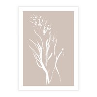 Plakat bez ramy 50x70 - Impresje Pastelowych Nastrojów - minimalistyczny delikatny obraz, beżowe odcienie