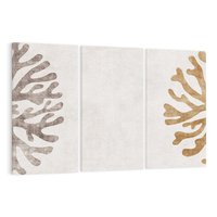 Obraz na płótnie 120x80 - Beżowa Symfonia Rafy - beżowa grafika, tło jak płótno