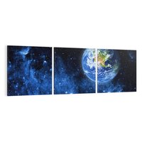 Obraz na płótnie 150x50 - Magia kosmicznej nocy - gwiazdy, kosmos