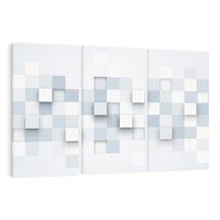 Obraz na płótnie 120x80 - Trójwymiarowe formy geometryczne - geometria, 3D