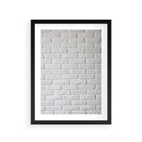 Plakat w ramie 50x70 - Wymiarowa Struktura - ściana, cegła - rama czarna