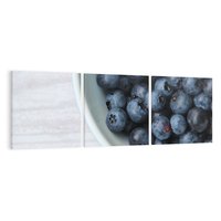 Obraz na płótnie 150x50 - Borówki Leśna Harmonia - borówki, owoce