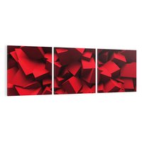 Obraz na płótnie 90x30 - Geometryczny 3D - abstrakcyjna kompozycja - geometryczny, 3D