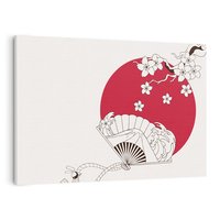 Obraz na płótnie 70x50 - Orientalna Harmonia - japandi, japonia