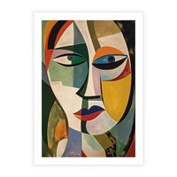 Plakat bez ramy 30x40 - Kolorowe Dziwne Wyobrażenia - abstrakcyjny obraz, olejny