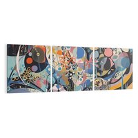 Obraz na płótnie 150x50 - Kolory Pasteli - abstrakcja, olej na płótnie