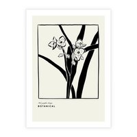 Plakat bez ramy 21x30 - Symfonia kwiatowej ekspresji - kwiat, grafika