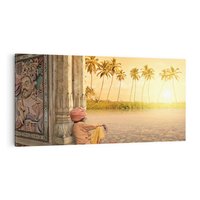 Obraz na płótnie 140x70 - Duch Indyjskiej Yogi - Indie, Azja