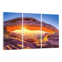 Obraz na płótnie 120x80 - Magia pustyni: skały i bezkresny horyzont - pustynia, skały