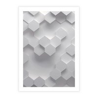 Plakat bez ramy 40x50 - Kreatywna Forma - geometryczny, 3D