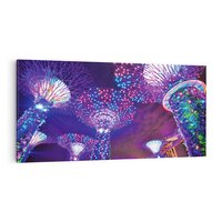 Obraz na płótnie 100x50 - Azja: nocne światła architektury - Azja, noc