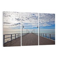 Obraz na płótnie 120x80 - Molo nad Bałtykiem w Gdyni - molo, Gdynia