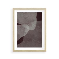 Plakat w ramie 50x70 - Obce Odcienie - mroczny plakat, nowoczesne wnętrza - rama drewno