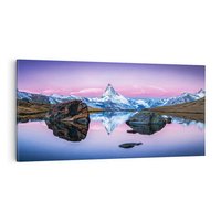 Obraz na płótnie 100x50 - Wielkość górskiego krajobrazu - lodowiec, góry