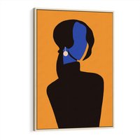 Obraz w ramie 80x120 - Transformacja Form - sztuka nowoczesna, plakat - rama drewno