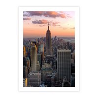 Plakat bez ramy 21x30 - Nowojorskie Wieżowce - Nowy York, wieżowce