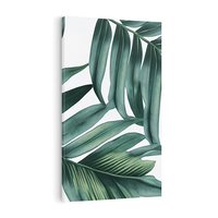 Obraz na płótnie 50x70 - Ruchome liście czasu - liście palmy, tropikalne