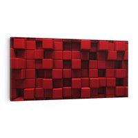 Obraz na płótnie 140x70 - Geometryczne 3D: wizja przestrzeni - geometryczne, 3D