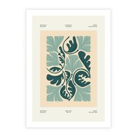 Plakat bez ramy 30x40 - Podróżne Impresje - roślinne motywy, ornamenty