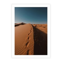 Plakat bez ramy 21x30 - Piasek pustyni w ogniu - pustynia, piasek