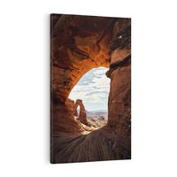 Obraz na płótnie 70x100 - Magia pustynnego kanionu - pustynia, kanion