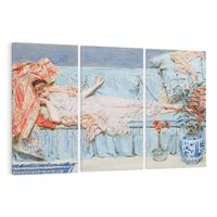 Obraz na płótnie 120x80 - "Lilie" (1866) Albert Joseph Moore - reprodukcja, obraz na płótnie