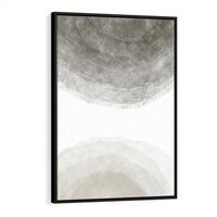 Obraz w ramie 70x100 - Impresje Energii - rozmyte cienie, abstrakcja - rama czarna