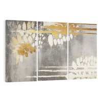 Obraz na płótnie 120x80 - Malowane impresje zmysłów - abstrakcyjne plamy, linie