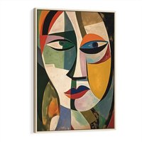 Obraz w ramie 80x120 - Kolorowe Dziwne Wyobrażenia - abstrakcyjny obraz, olejny - rama drewno