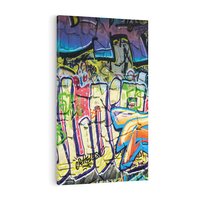 Obraz na płótnie 70x100 - Kolorowy wyraz - graffiti