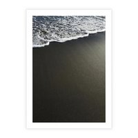 Plakat bez ramy 50x70 - Morskie Fale na Plaży - plaża, morskie fale omywają piasek