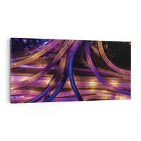 Obraz na płótnie 140x70 - Wiadukty i autostrada - Węzeł drogowy w USA - wiadukty, autostrada