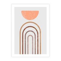 Plakat bez ramy 30x40 - Geometryczny Blask Złota - grafika, złoto
