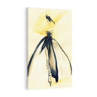 Obraz na płótnie 80x120 - Ekspresja Wyrazu - abstrakcja, kobieta