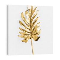 Obraz na płótnie 80x80 - Ponadczasowy Urok - złote, liście