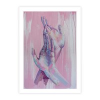 Plakat bez ramy 50x70 - Splecione - obraz olejny, pastelowe kolory