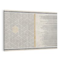 Obraz na płótnie 70x50 - Drobny Print Klasyki - geometryczne linie, styl mid century