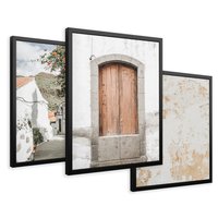 Zestaw obrazy w ramie 30x40 galeria - Włochy, południe, podróż, wakacje - rama czarna