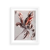 Plakat w ramie 50x70 - Graficzna Elegancja - nowoczesna sztuka, grafika - rama biała