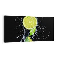 Obraz na płótnie 140x70 - Świeżość Cytrusów - limonki, cytryny