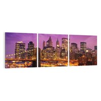 Obraz na płótnie 150x50 - Nowy Jork: miasto nieprzespanych nocy - New York, USA