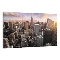 Obraz na płótnie 120x80 - Pulsujące serce USA - NY, Nowy Jork