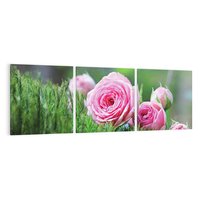 Obraz na płótnie 120x40 - Różane Ukojenie - róże, kwiaty