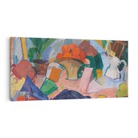 Obraz na płótnie 140x70 - "Martwa natura z pomarańczami w koszyku" Edvard Weie - Reprodukcja - reprodukcja, obraz na płótnie