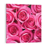 Obraz na płótnie 80x80 - Romantyczne róże w pełnym rozkwicie - róże, kwiaty