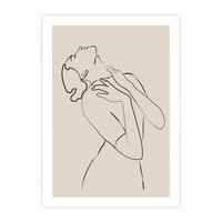 Plakat bez ramy 50x70 - Bezkresny Taniec - kobieta, szkic