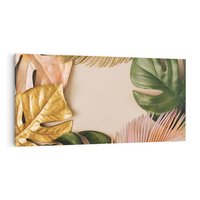 Obraz na płótnie 100x50 - Monstera Liście Kwiat - monstera, liście