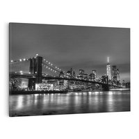 Obraz na płótnie 100x70 - Miasto, które nie Śpi - most, Nowy Jork
